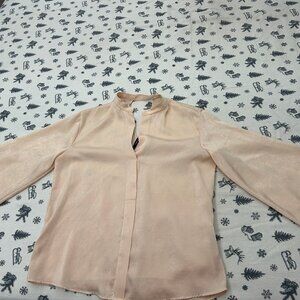 Coral Peach top Zara